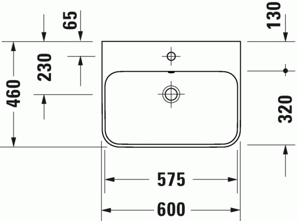 накладная раковина в ванную duravit happy d.2 plus 2360606100