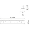вешалка для полотенец wasserkraft kammel k-8374 цвет хром