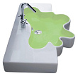 Раковина накладная/полувстраиваемая Disegno Ceramica Splash SH10056101 green