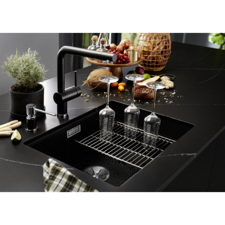кухонная мойка blanco subline 500-u 523434 цвет алюметаллик
