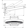 верхний душ hansgrohe rainfinity 360 3jet 26234000