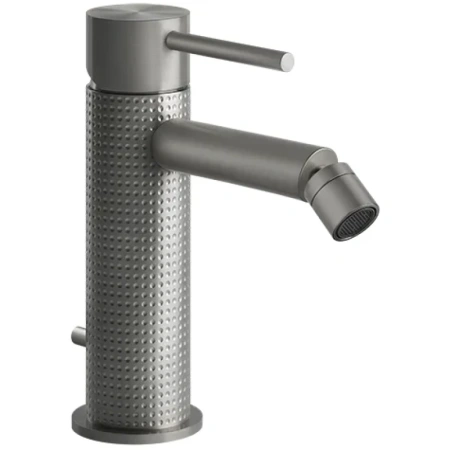 Смеситель Gessi Gessi316 54407#239 для биде, с донным клапаном, цвет STEEL BRUSHED