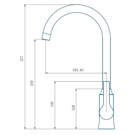 смеситель для кухни haiba hb70652