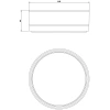 мыльница gessi emporio 38827#149 настольная, сатинированное стекло, цвет finox