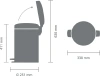 мусорное ведро brabantia newicon 113741