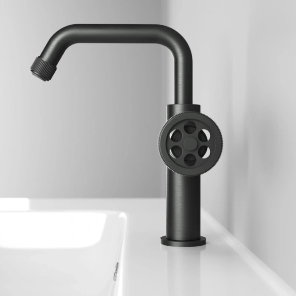 смеситель для раковины iddis grange gragmr0i01 цвет графит матовый