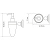 дозатор для жидкого мыла wasserkraft ammer k-7099 цвет хром матовый
