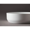 раковина ceramicanova element cn6022mw накладная, ø39 см, белая матовая