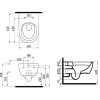 унитаз подвесной bewash melville hrka052n3vp0w5sz0 со скрытым креплением и тонким сиденьем микролифт