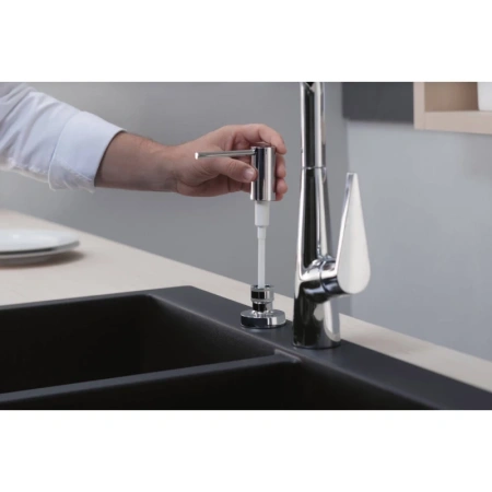смеситель для кухни hansgrohe talis select m51 73853000, хром