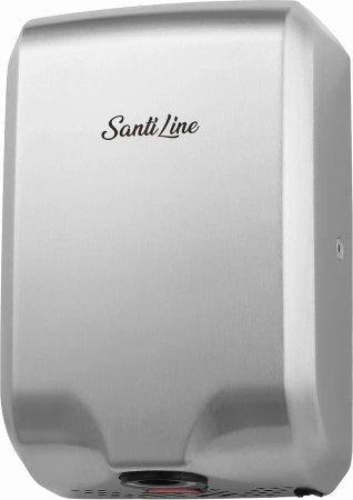 сушилка для рук santiline sl-8007 высокоскоростная, серебристый матовый