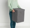 корзина для белья brabantia 120442 темно-серая