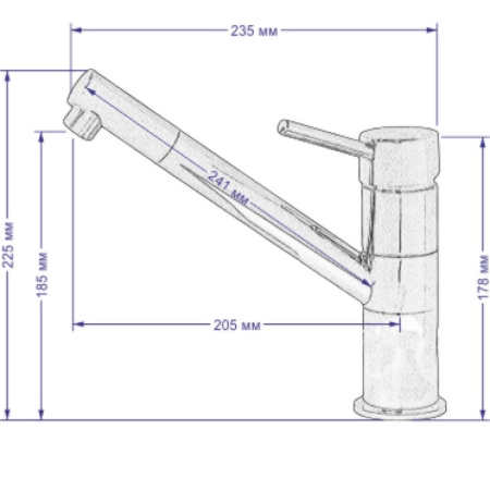 смеситель для кухни seaman barcelone ssl-5110 water