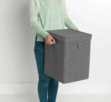 корзина для белья brabantia 120442 темно-серая