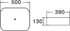 раковина 50x39 см santiline sl-1051mr