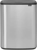 мусорное ведро brabantia bo touch bin 223082 60 л, стальное