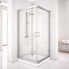 душевой уголок aquanet alfa cube naa1142 100×100 00185041 профиль хром, стекло прозрачное