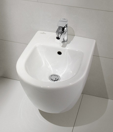 биде подвесное villeroy & boch subway 7400 0001 alpin