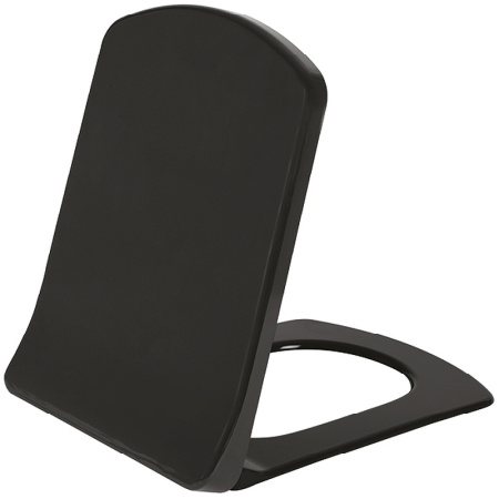 Сиденье для унитаза Creavit Lara KC1603.01.1400E с микролифтом, цвет черное матовое