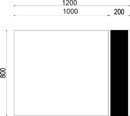 зеркальный шкаф акватон брук 120 (100+20) дуб феррара