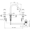 смеситель для раковины с донным клапаном nicolazzi mac kinley 05 2208bz29