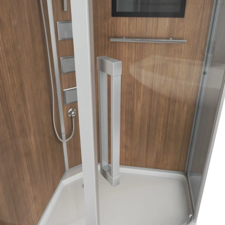 душевая кабина niagara lux 7717wd хром, медь
