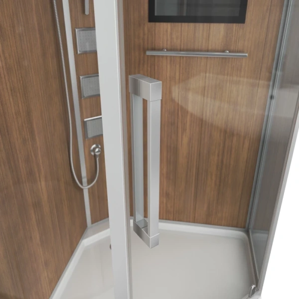 душевая кабина niagara lux 7717wd хром, медь