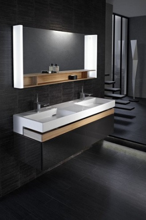 тумба под раковину jacob delafon terrace 150 eb1189-m61 мягкий черный