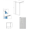 неподвижная перегородка radaway modo new ii 120 389124-01-01 прозрачное