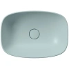 раковина gsi nubes 978415 накладная, 50x35 см, ghiaccio opaco (голубой матовый)