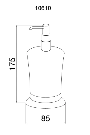дозатор для жидкого мыла boheme medici 10610 бронза