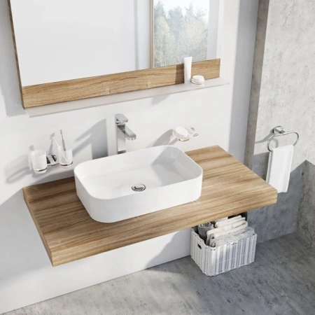 раковина-чаша ravak ceramic r slim 55 см xjx01155002, белая