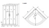 душевая кабина timo standart t-6609bf 90х90