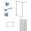 душевая перегородка radaway modo f ii 100 10409104-01-01 профиль хром, стекло прозрачное