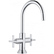 Смеситель Kludi Nova Fonte 201180520 для раковины с донным клапаном, цвет хром