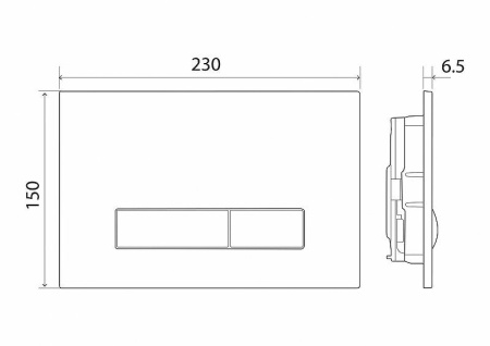 кнопка для инсталляции belbagno genova bb018-gv-bianco цвет белый