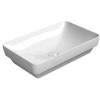 Раковина GSI Pura 883711 накладная, 60x38 см, Bianco lucido (Белый глянец)