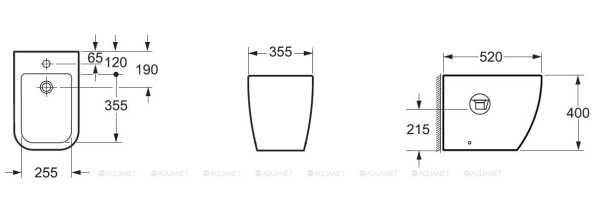 биде напольное allen brau 4.21005.20 infinity белое (279255)