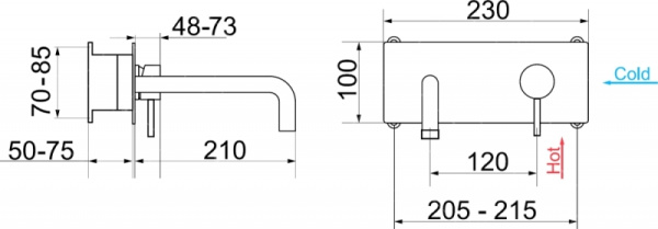 смеситель для раковины rgw shower panels sp-45-10 b 21140545-04 черный