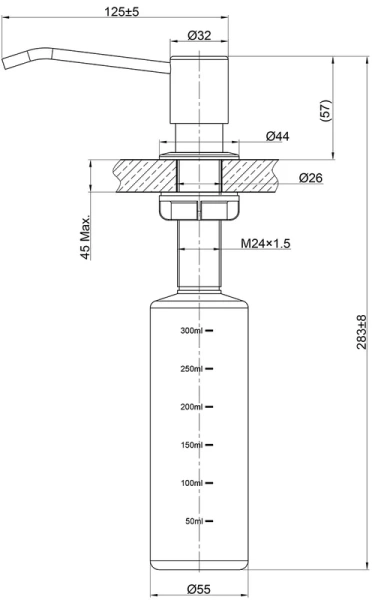 Дозатор для кухонной мойки Lemark Expert LM8201S
