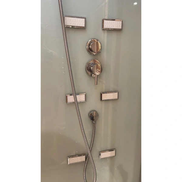 душевая кабина 140x85x218 см frank f505-1 2015372 прозрачное