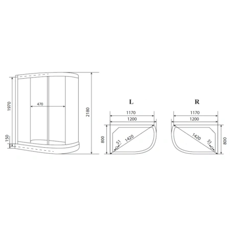 душевая кабина timo eco te-0702 r