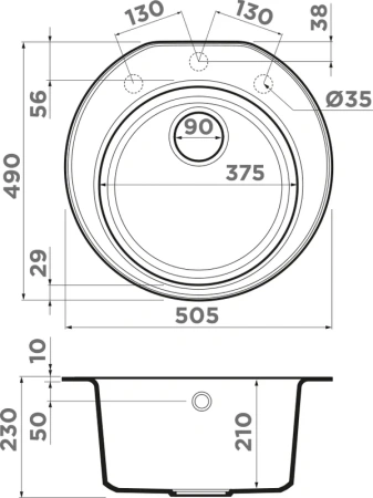 мойка кухонная omoikiri miya 50r-pl платина