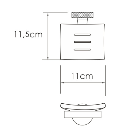 мыльница wasserkraft mosel k-46629, цвет хром