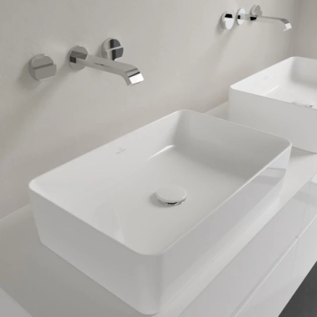 раковина villeroy & boch collaro 4a205601 накладная, 56x36 см, альпийский белый