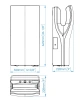 сушилка для рук mediclinics dualflow plus m14a-i погружная белый