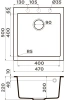 мойка кухонная omoikiri bosen 47a-gr leningrad grey