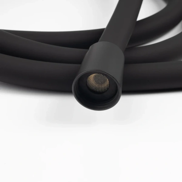 шланг для душа iddis optima home oph20bli19, цвет черный матовый, силиконовый, 2,0м,