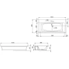 раковина полувстраиваемая am.pm spirit v2.0 101 m70awcc1002wg, белая
