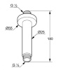кронштейн для верхнего душа 150 мм kludi a-qa 6651587-00